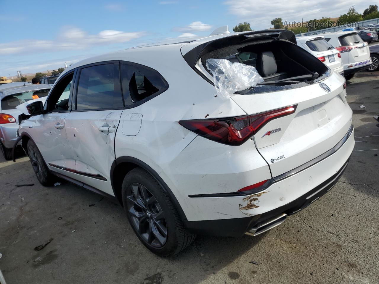 2023 Acura Mdx A-spec White vin: 5J8YE1H01PL018970