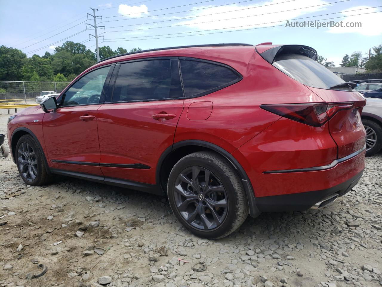 2023 Acura Mdx A-spec Red vin: 5J8YE1H01PL027636