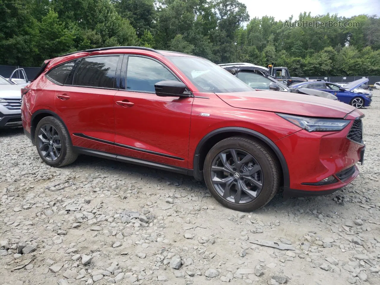 2023 Acura Mdx A-spec Red vin: 5J8YE1H01PL027636