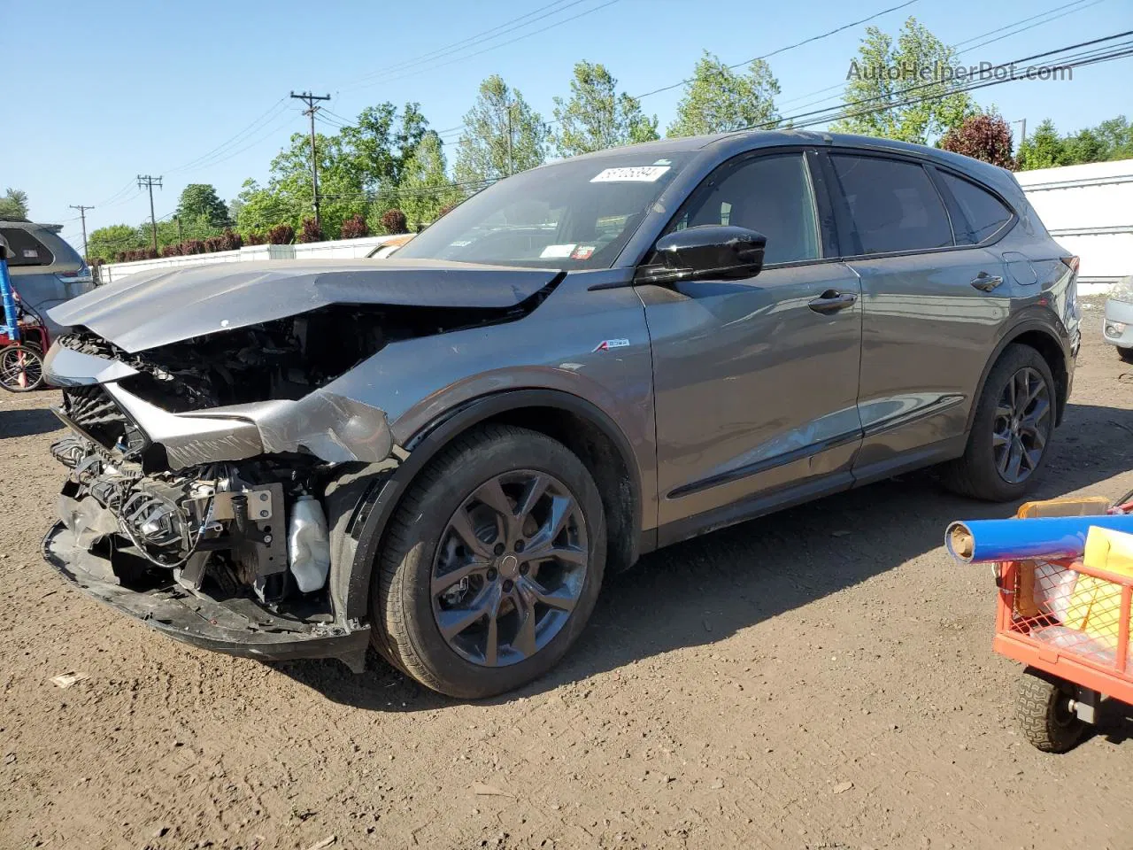 2023 Acura Mdx A-spec Gray vin: 5J8YE1H02PL012238