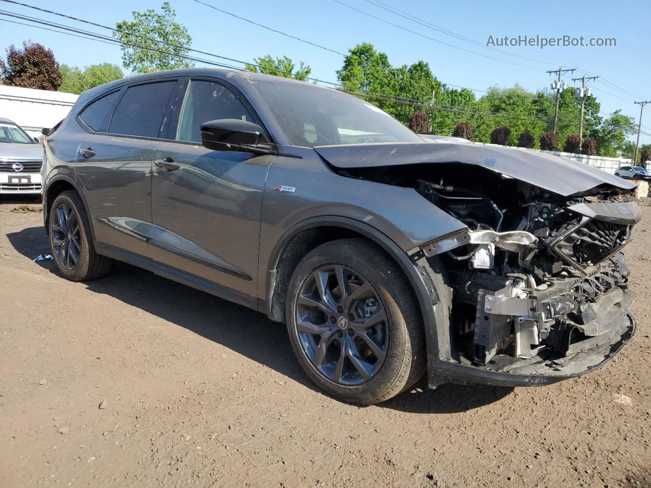 2023 Acura Mdx A-spec Gray vin: 5J8YE1H02PL012238