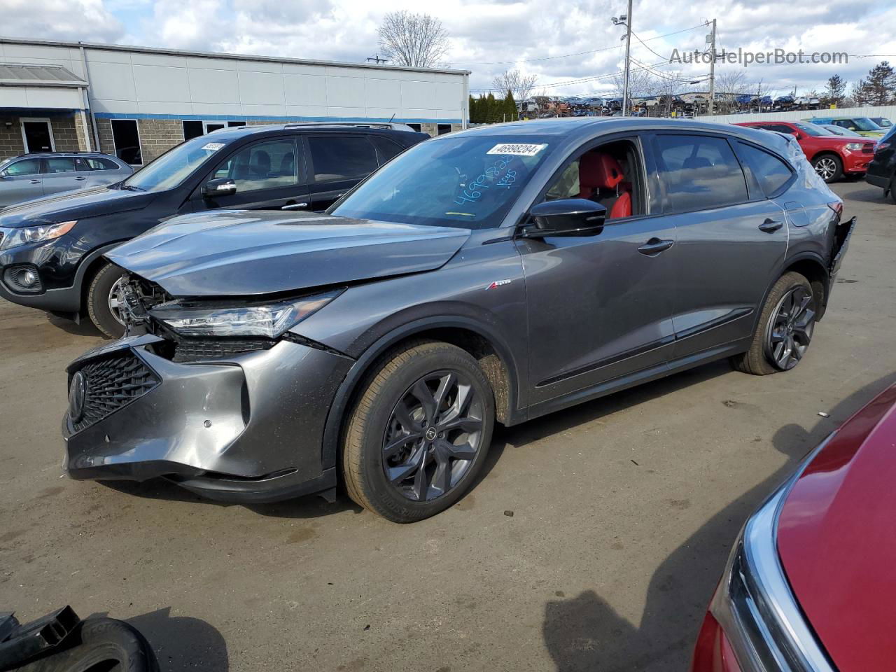 2023 Acura Mdx A-spec Gray vin: 5J8YE1H04PL008966