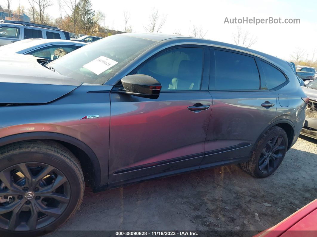 2023 Acura Mdx A-spec Gray vin: 5J8YE1H05PL019765