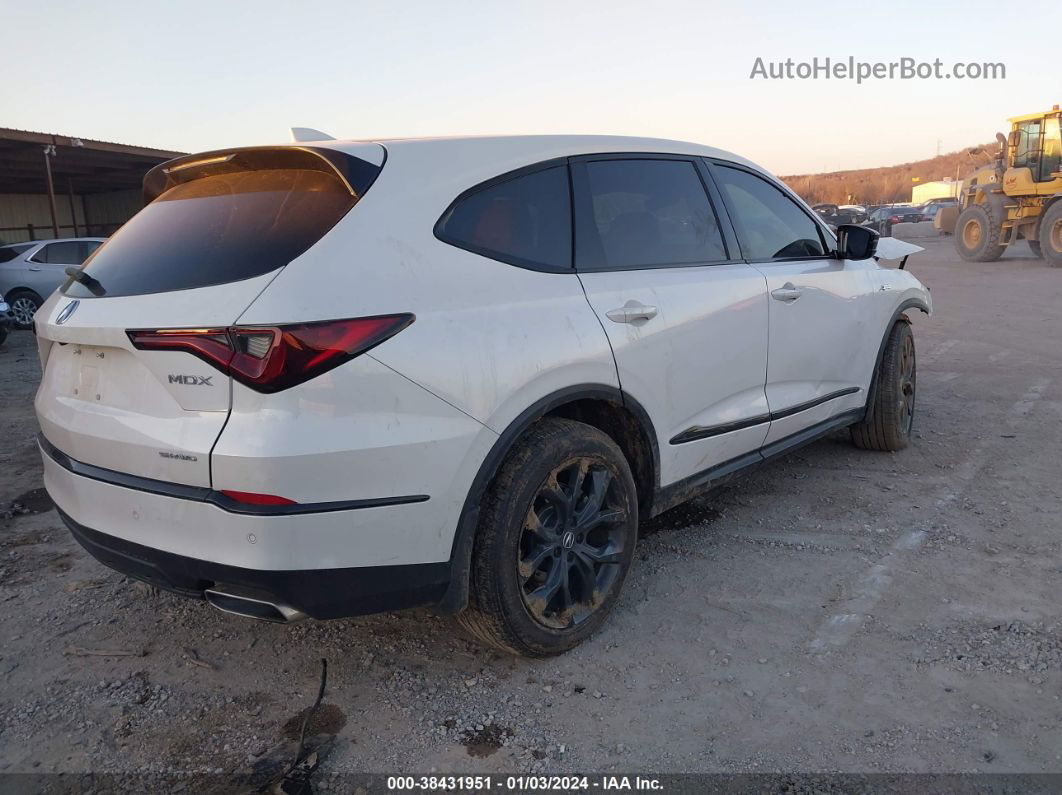 2023 Acura Mdx A-spec Package White vin: 5J8YE1H05PL032712