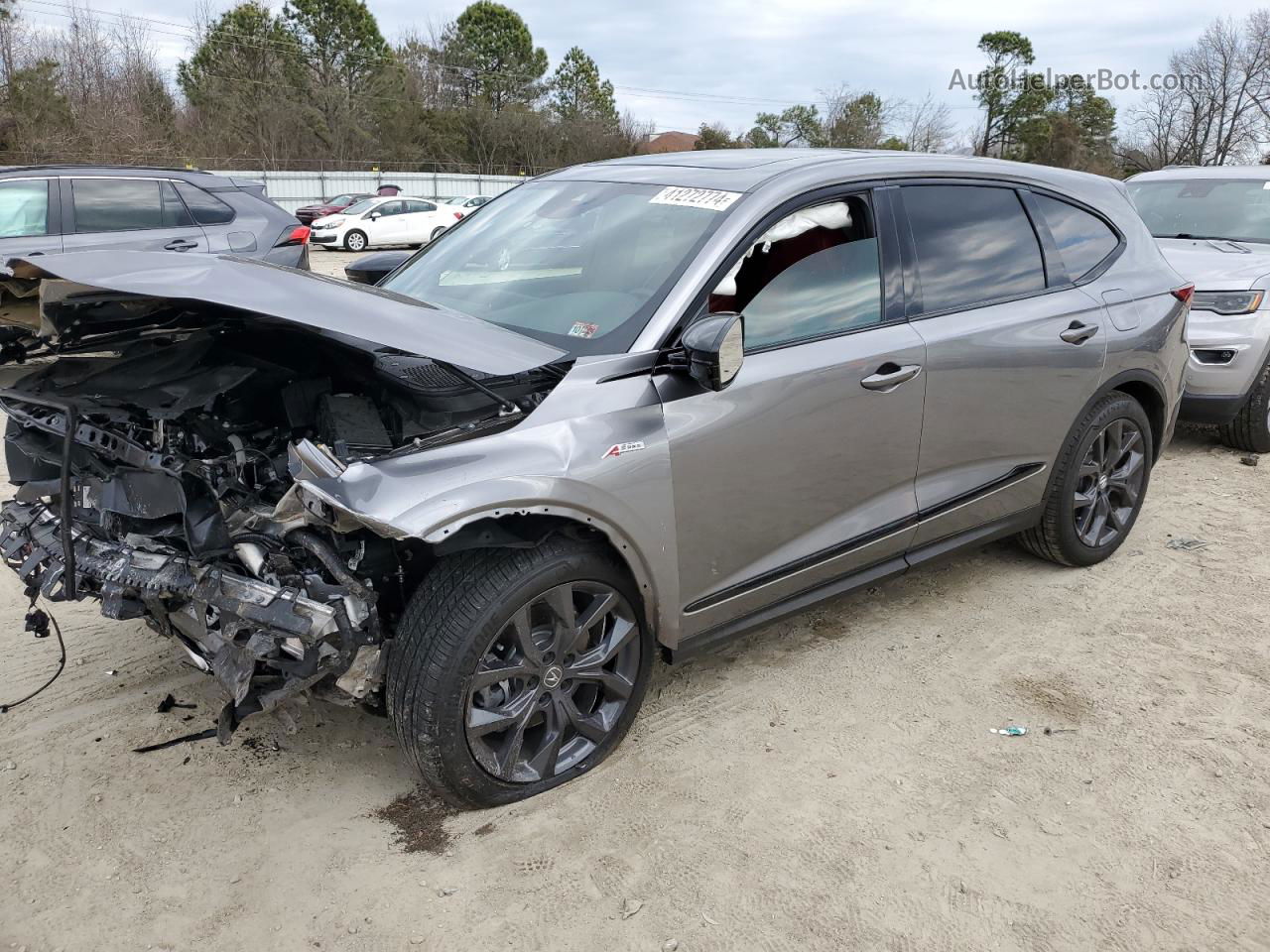 2023 Acura Mdx A-spec Gray vin: 5J8YE1H07PL008959