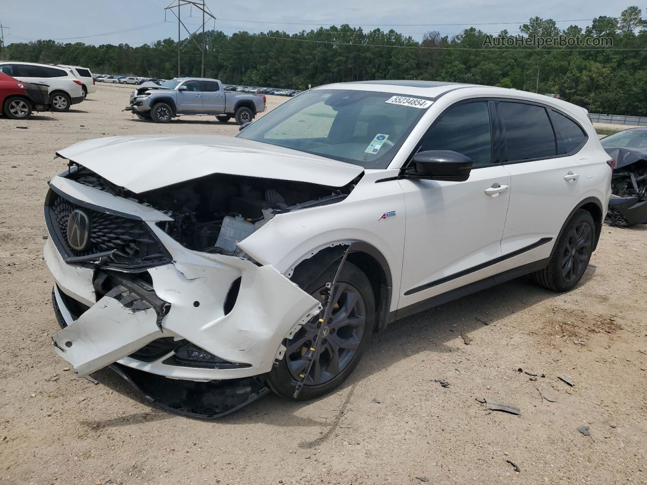 2023 Acura Mdx A-spec White vin: 5J8YE1H07PL011229