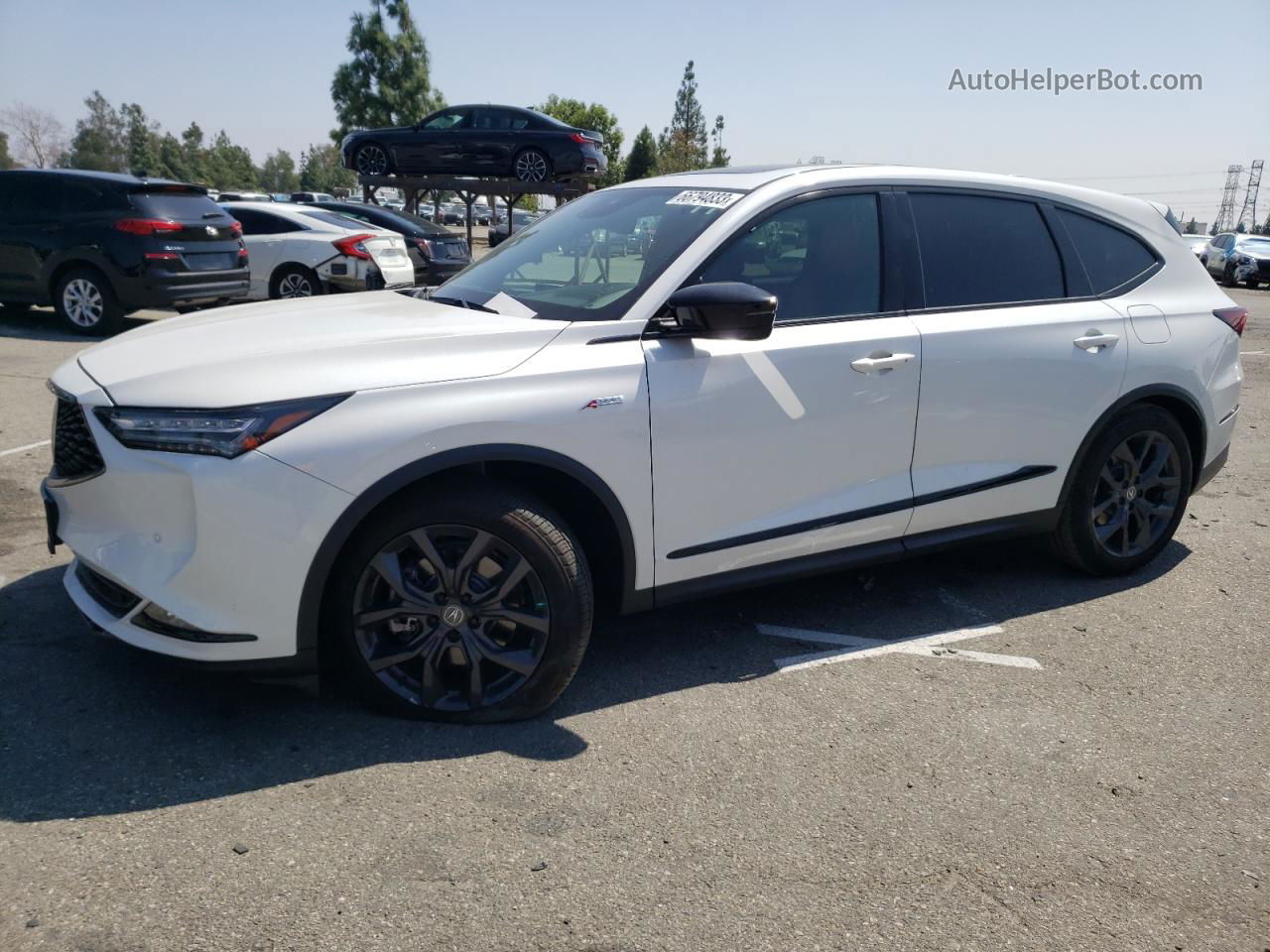 2023 Acura Mdx A-spec White vin: 5J8YE1H08PL021591