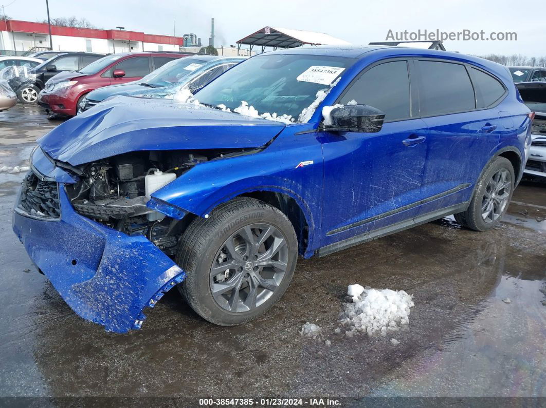 2023 Acura Mdx A-spec Package Blue vin: 5J8YE1H08PL021865