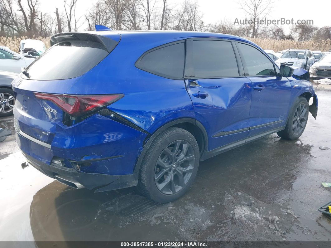 2023 Acura Mdx A-spec Package Blue vin: 5J8YE1H08PL021865