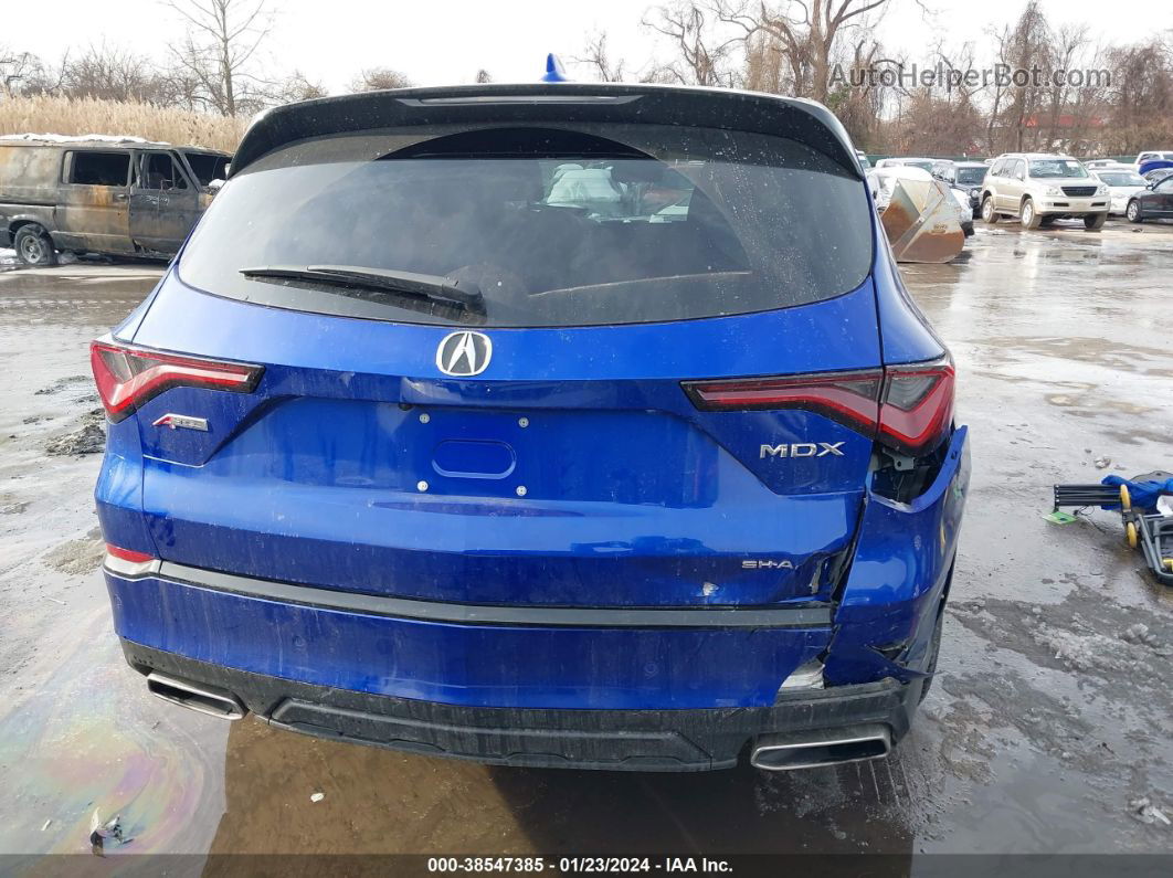 2023 Acura Mdx A-spec Package Blue vin: 5J8YE1H08PL021865