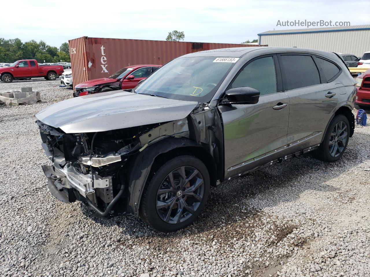 2023 Acura Mdx A-spec Gray vin: 5J8YE1H09PL005786