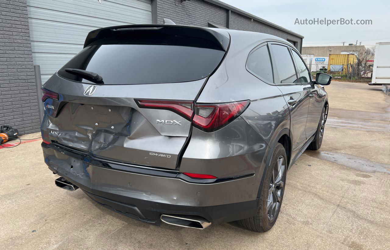 2023 Acura Mdx A-spec Gray vin: 5J8YE1H09PL005786