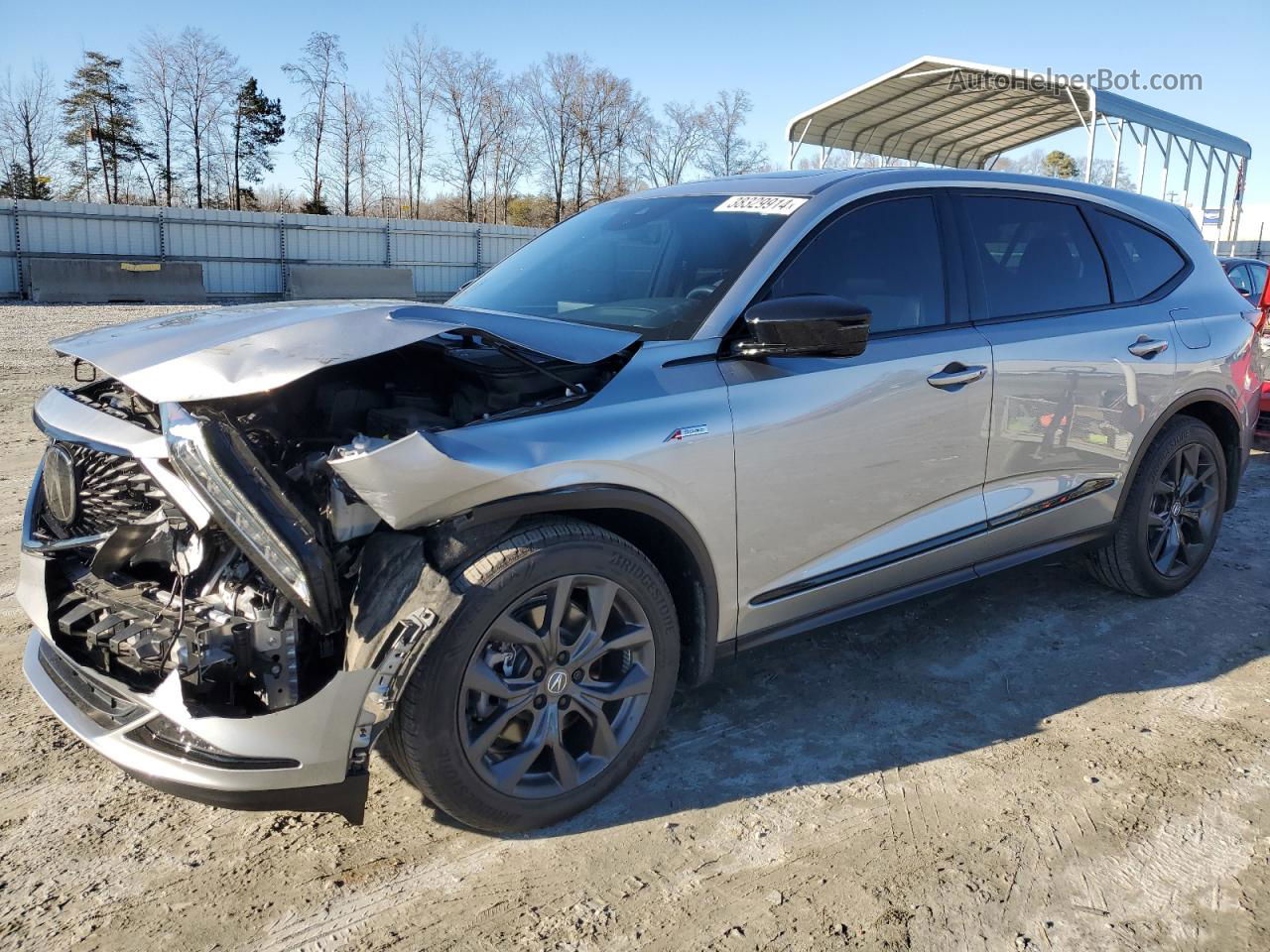 2023 Acura Mdx A-spec Silver vin: 5J8YE1H09PL007781