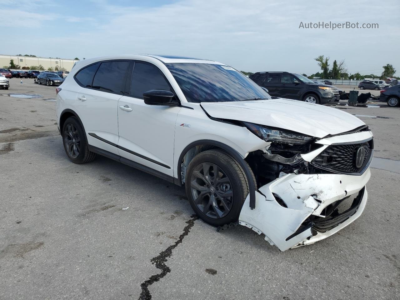 2023 Acura Mdx A-spec White vin: 5J8YE1H09PL038190