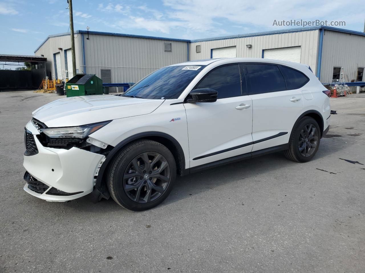 2023 Acura Mdx A-spec White vin: 5J8YE1H09PL038190