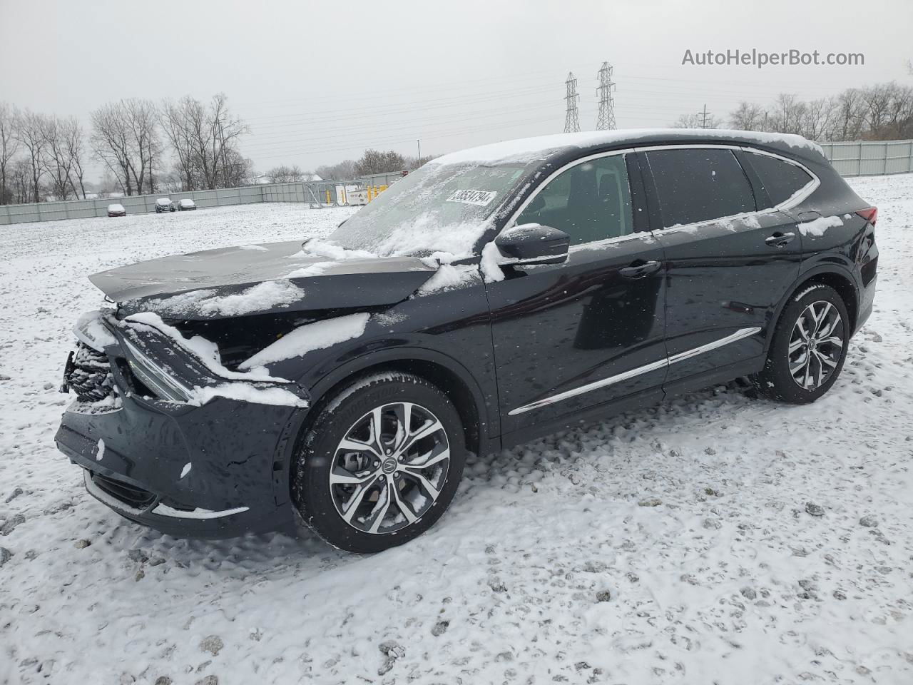 2023 Acura Mdx Technology Black vin: 5J8YE1H43PL013661