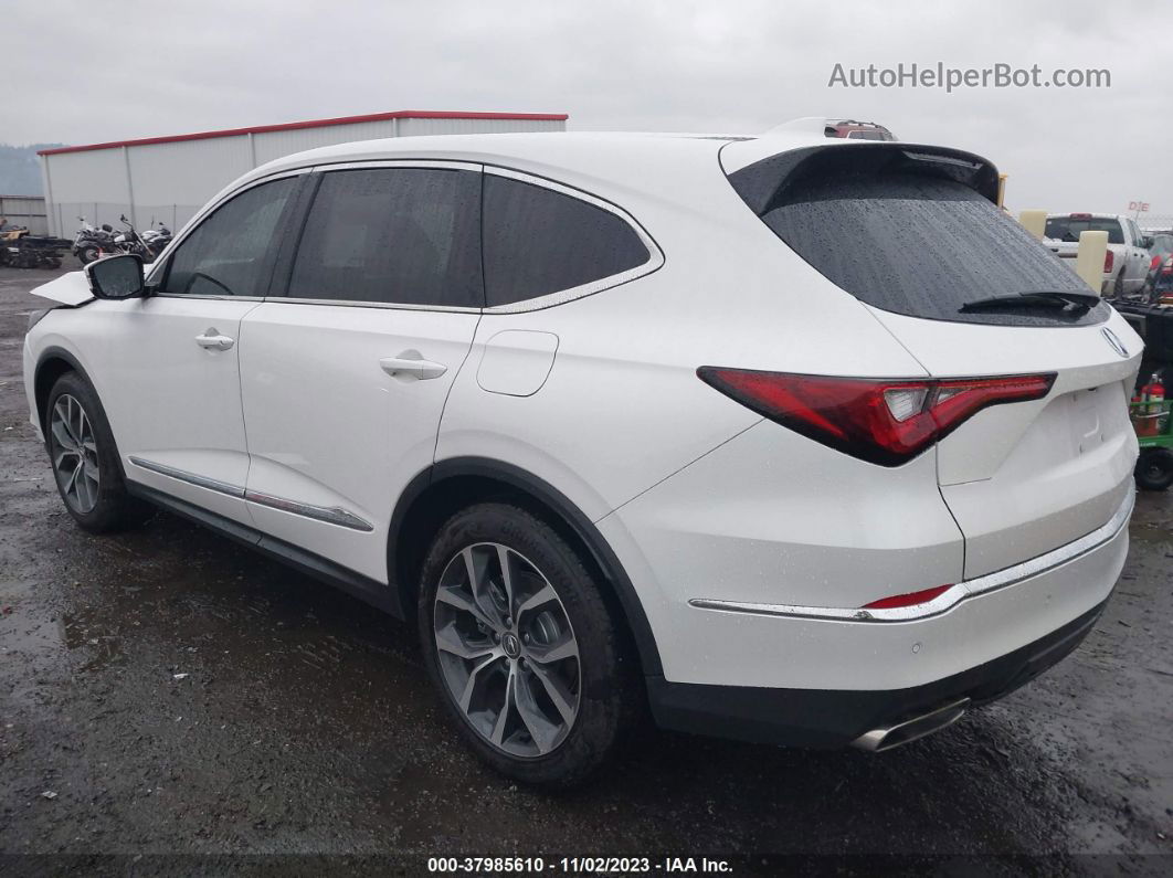 2023 Acura Mdx Technology Package White vin: 5J8YE1H43PL043971