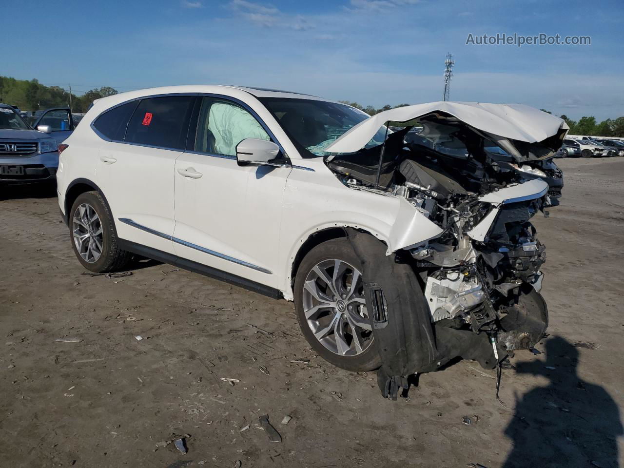 2023 Acura Mdx Technology White vin: 5J8YE1H44PL014978