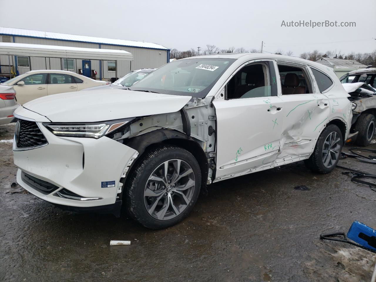 2023 Acura Mdx Technology White vin: 5J8YE1H44PL026239