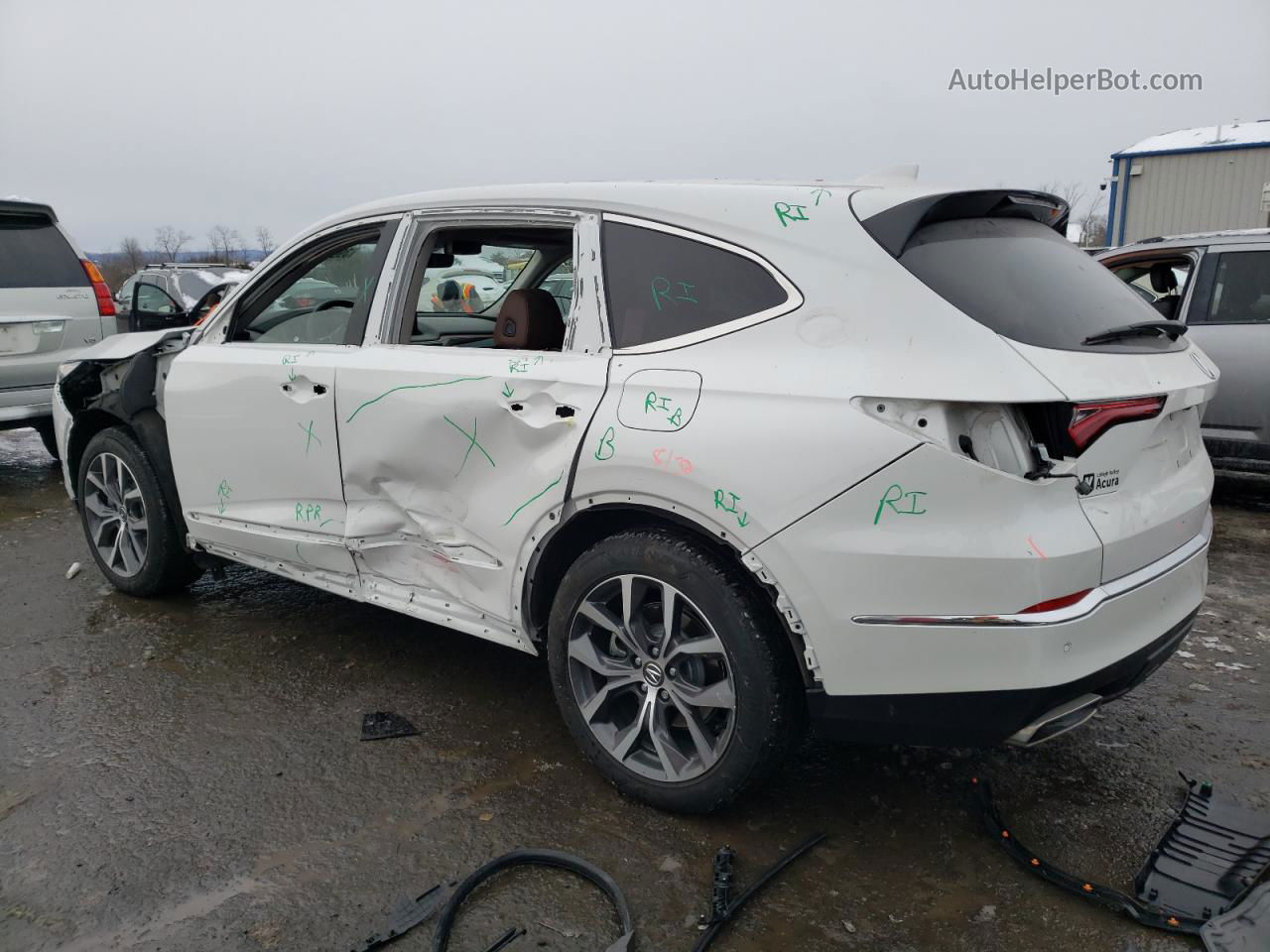 2023 Acura Mdx Technology White vin: 5J8YE1H44PL026239