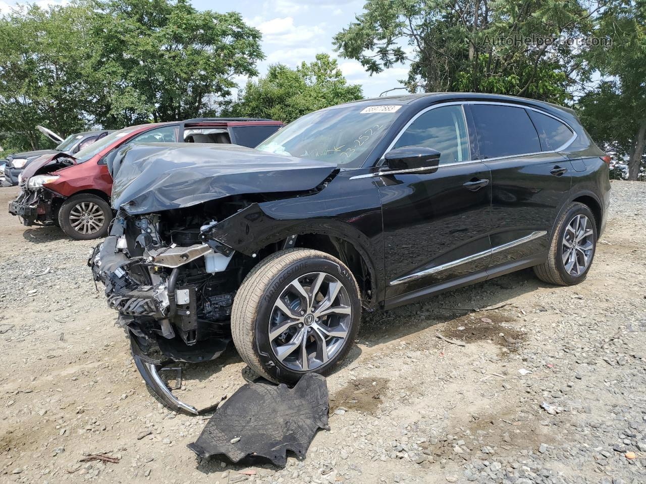 2023 Acura Mdx Technology Черный vin: 5J8YE1H46PL036867