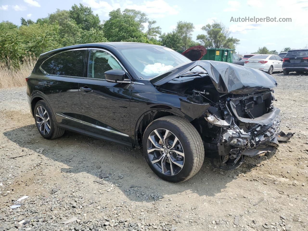 2023 Acura Mdx Technology Черный vin: 5J8YE1H46PL036867