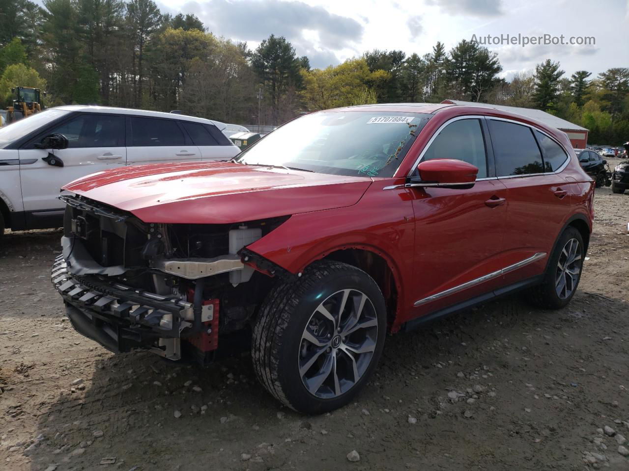 2023 Acura Mdx Technology Red vin: 5J8YE1H47PL012318