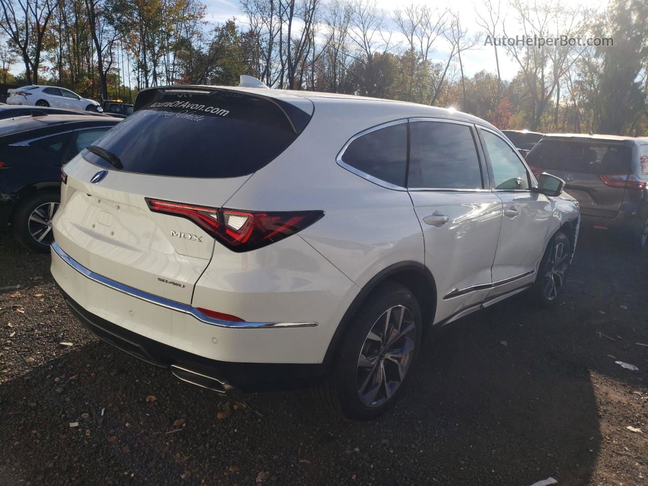 2023 Acura Mdx Technology White vin: 5J8YE1H48PL036658