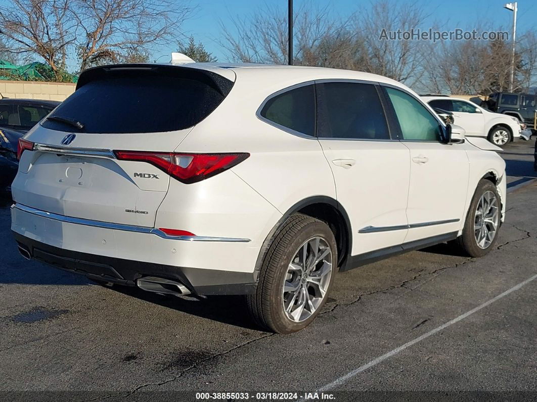 2023 Acura Mdx Technology Package White vin: 5J8YE1H49PL002034