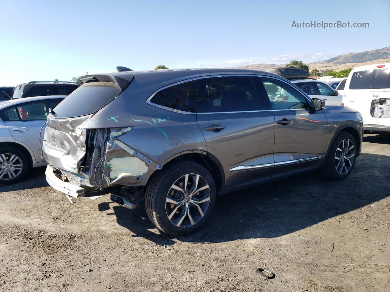 2023 Acura Mdx Technology Угольный vin: 5J8YE1H49PL012174