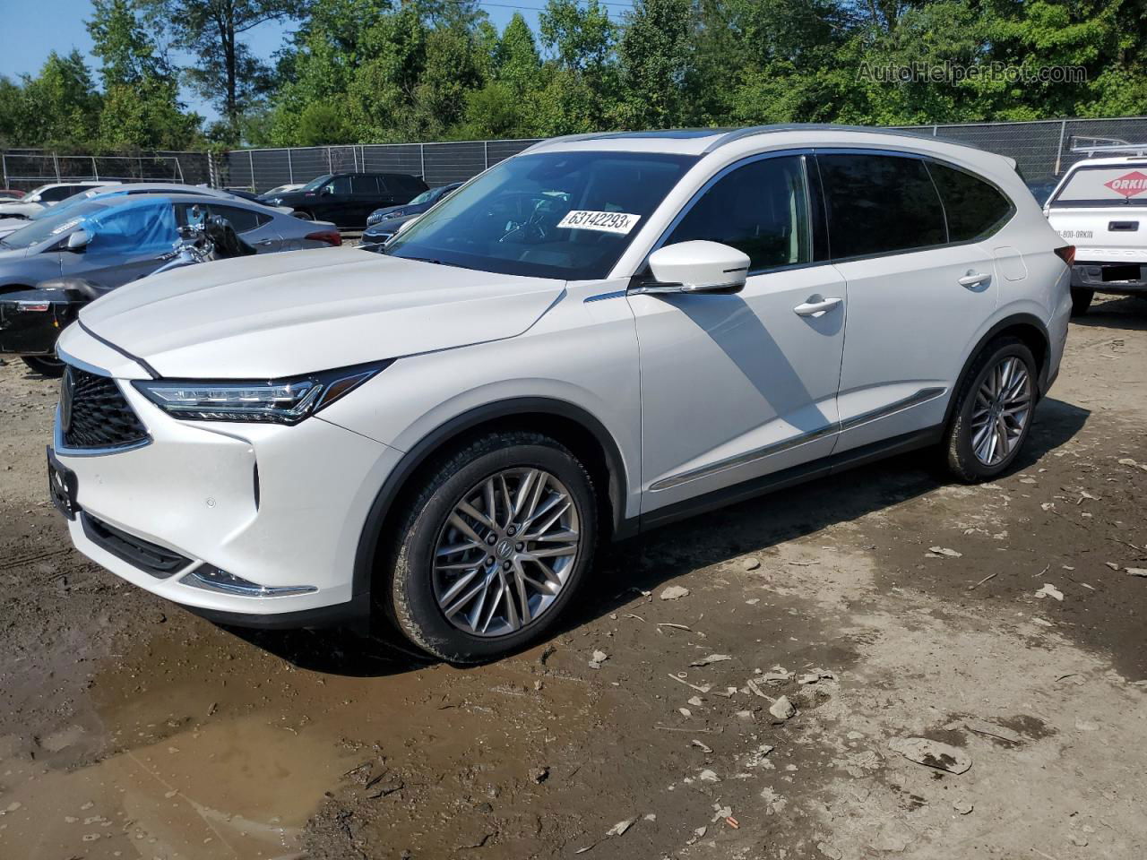 2023 Acura Mdx Advance White vin: 5J8YE1H80PL021509