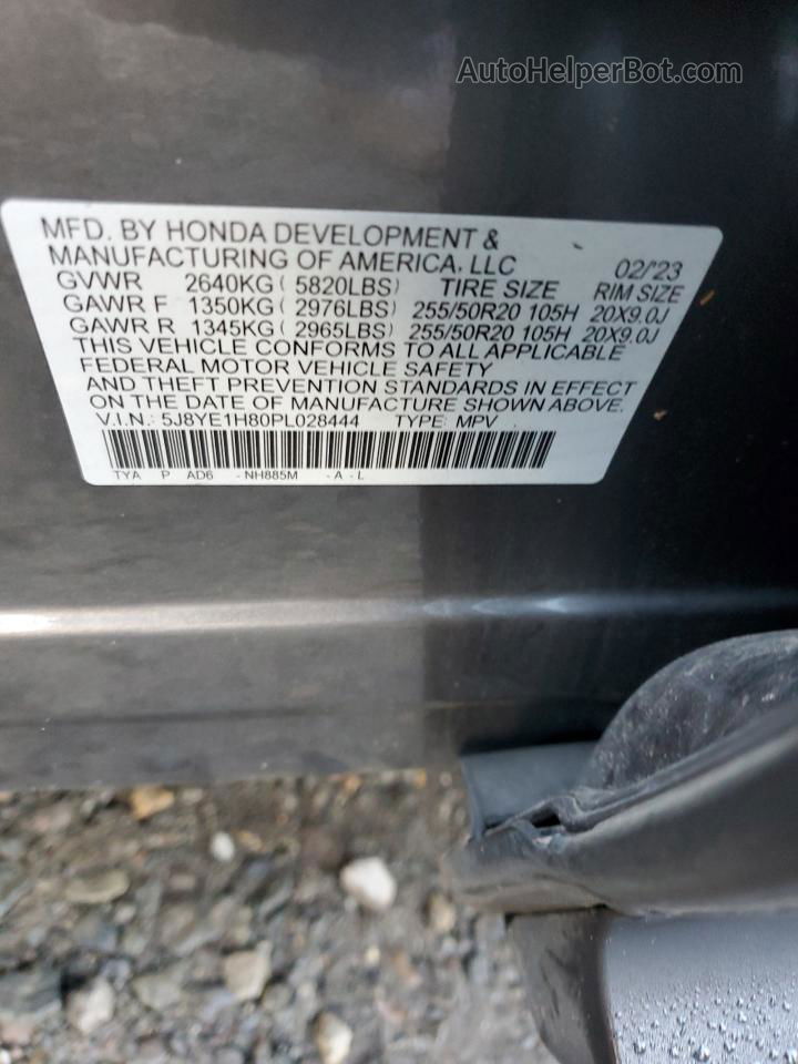 2023 Acura Mdx Advance Charcoal vin: 5J8YE1H80PL028444