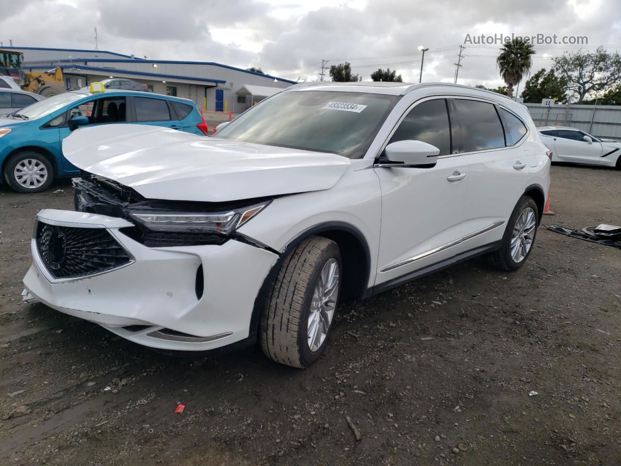 2023 Acura Mdx Advance White vin: 5J8YE1H81PL005237