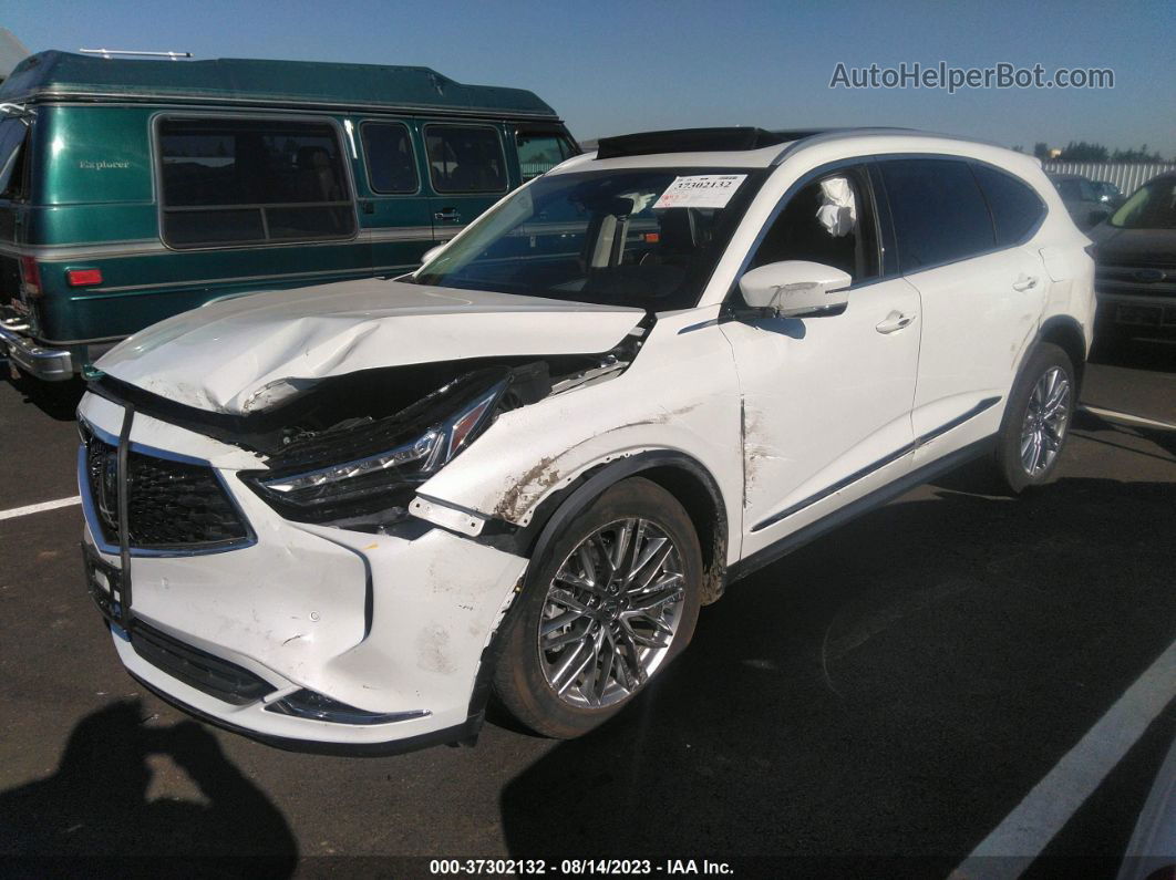 2023 Acura Mdx W/advance Package White vin: 5J8YE1H82PL013590