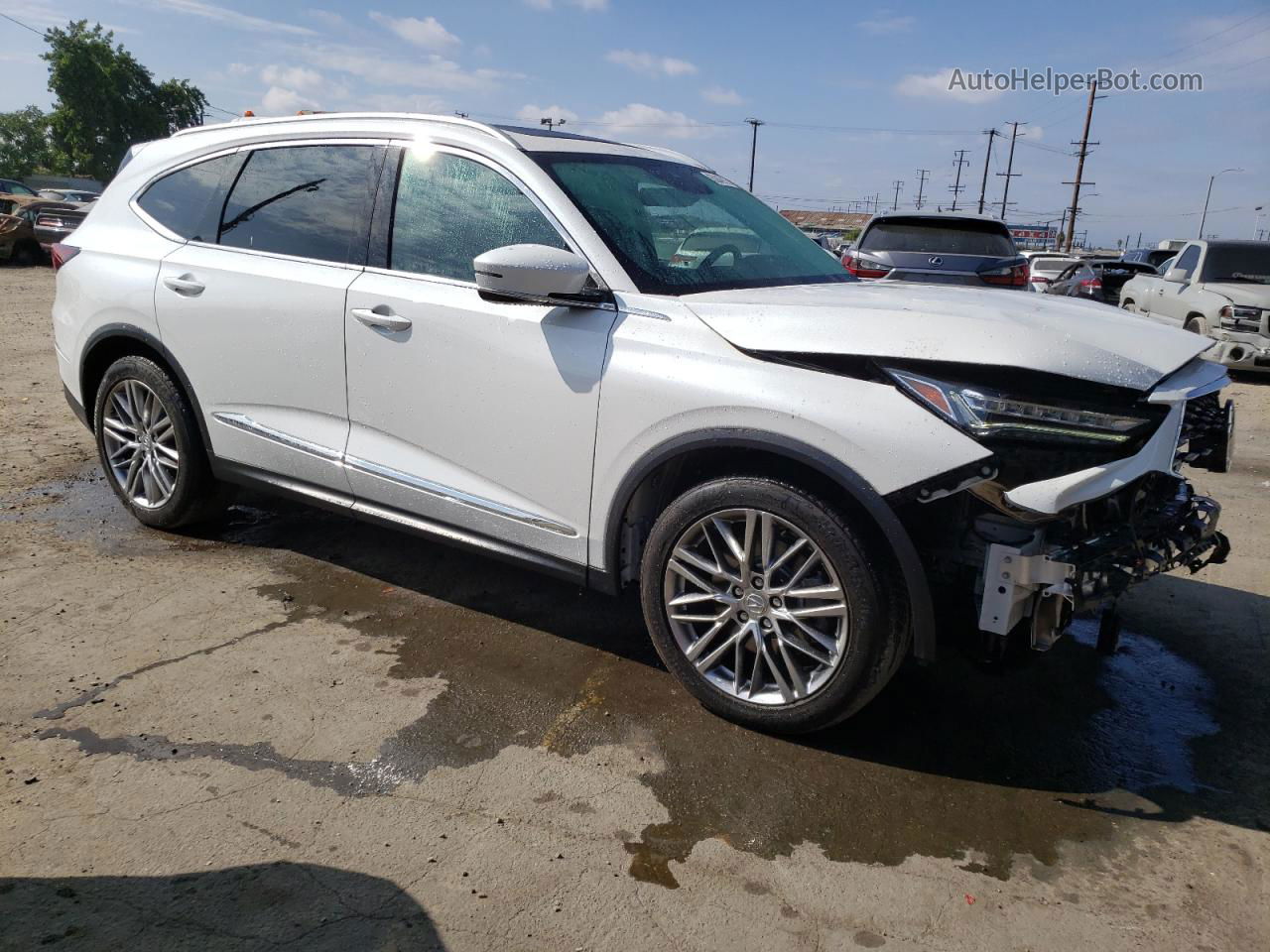 2023 Acura Mdx Advance White vin: 5J8YE1H85PL011056