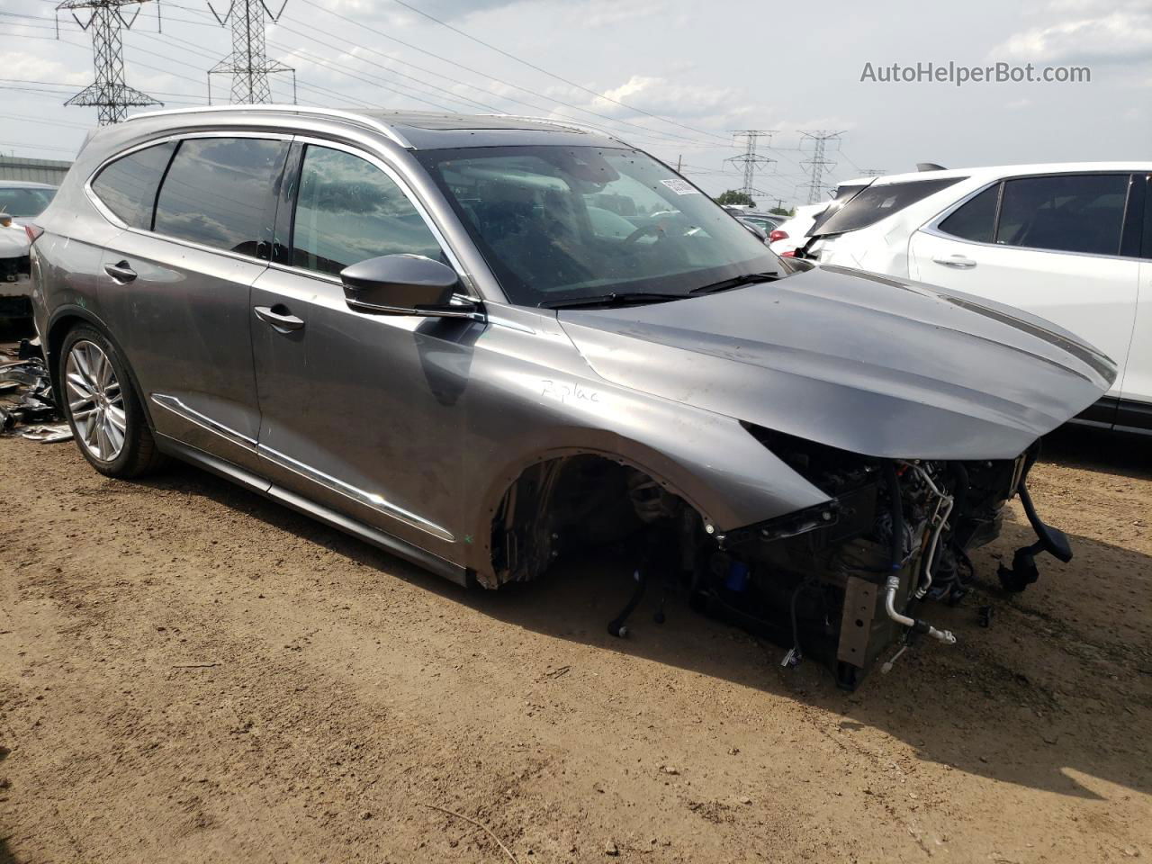 2023 Acura Mdx Advance Серый vin: 5J8YE1H85PL032232