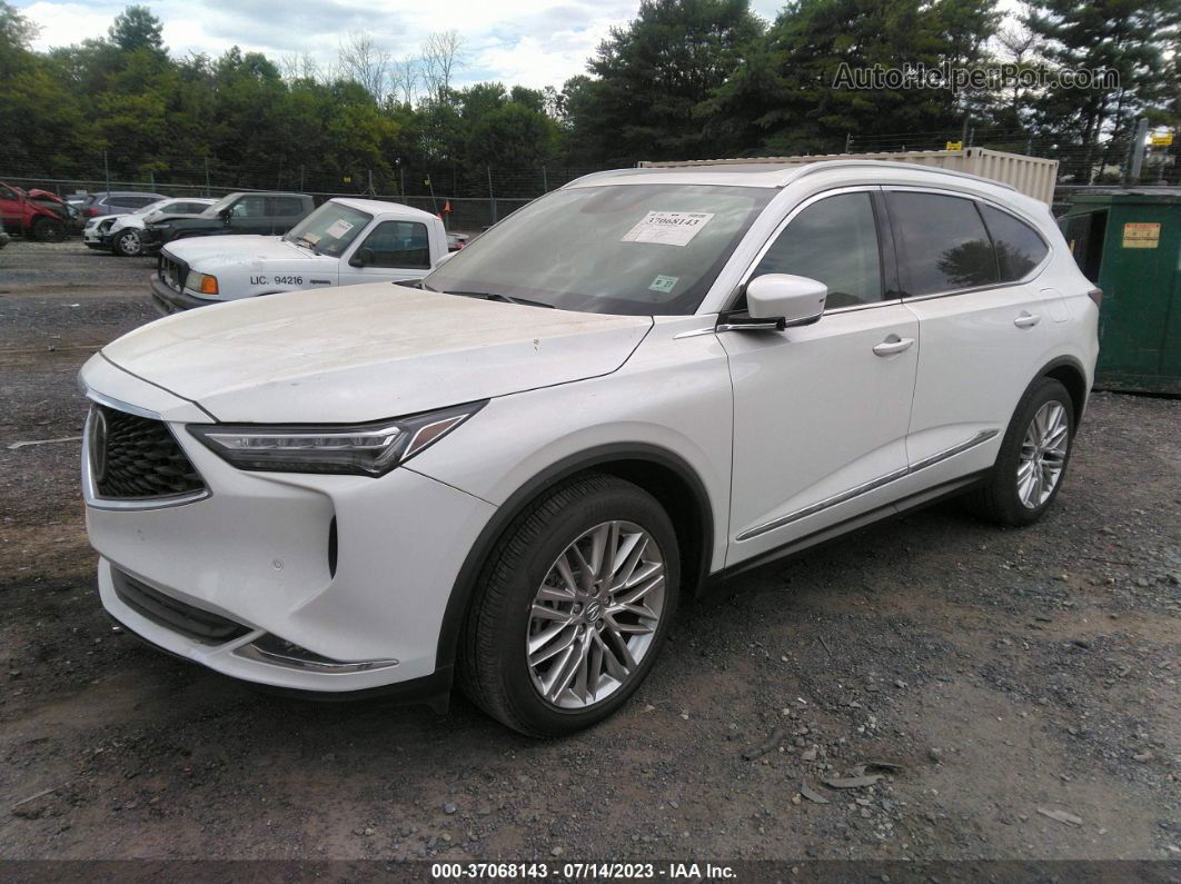 2023 Acura Mdx W/advance Package White vin: 5J8YE1H86PL002303