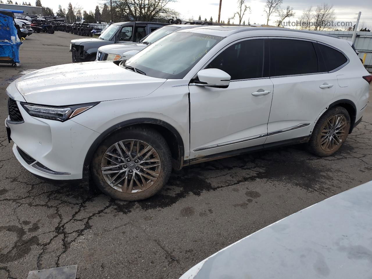 2023 Acura Mdx Advance White vin: 5J8YE1H89PL040107