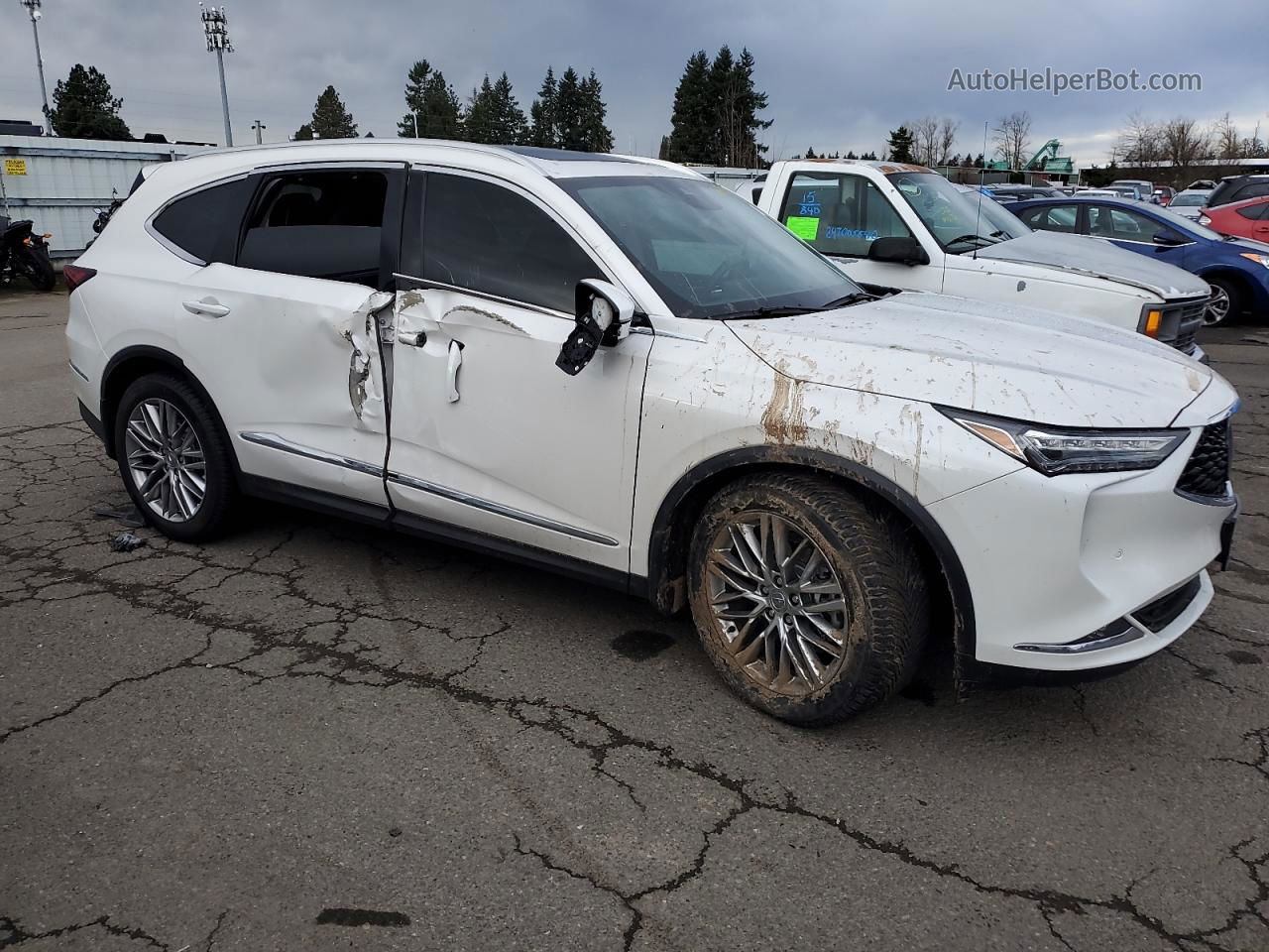 2023 Acura Mdx Advance White vin: 5J8YE1H89PL040107