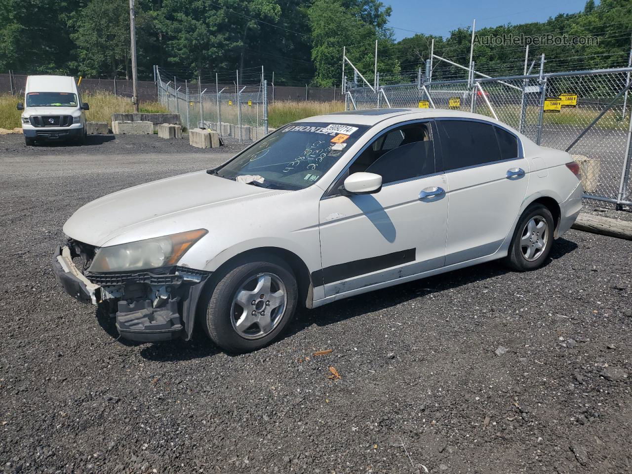 2009 Honda Accord Exl White vin: 5KBCP36869B001757