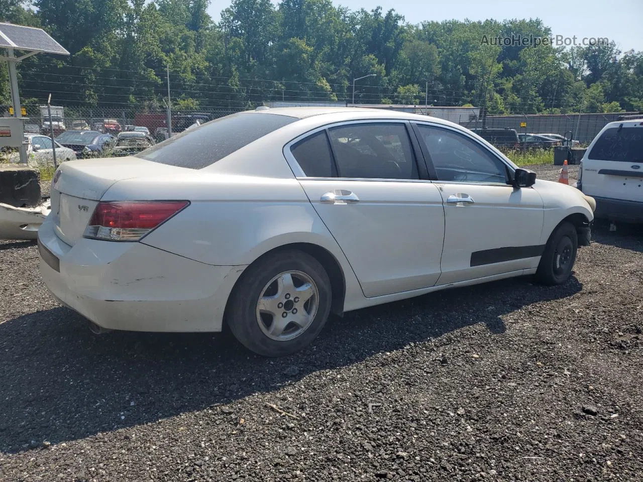 2009 Honda Accord Exl White vin: 5KBCP36869B001757