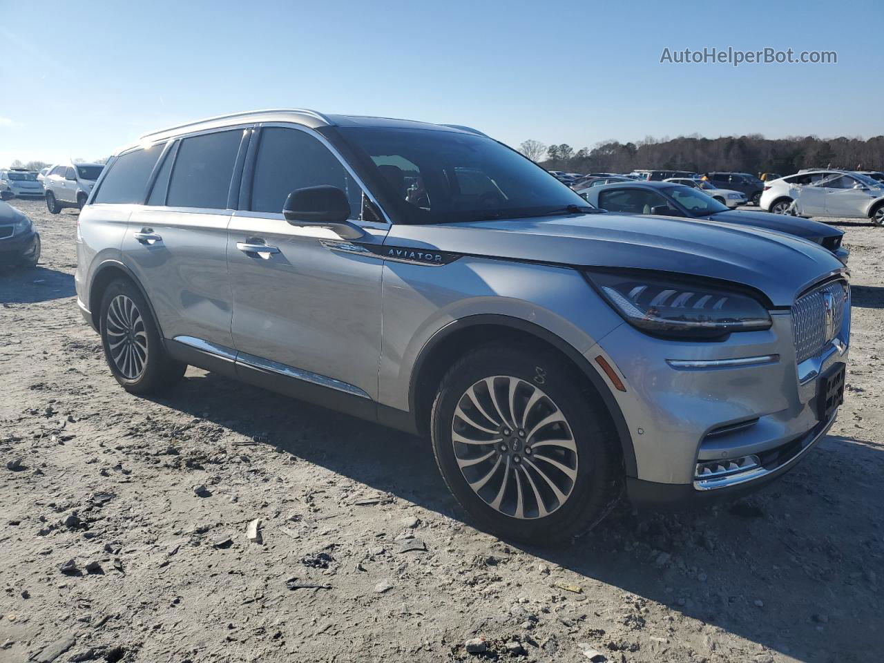 2020 Lincoln Aviator Reserve Silver vin: 5LM5J7WC1LGL38038