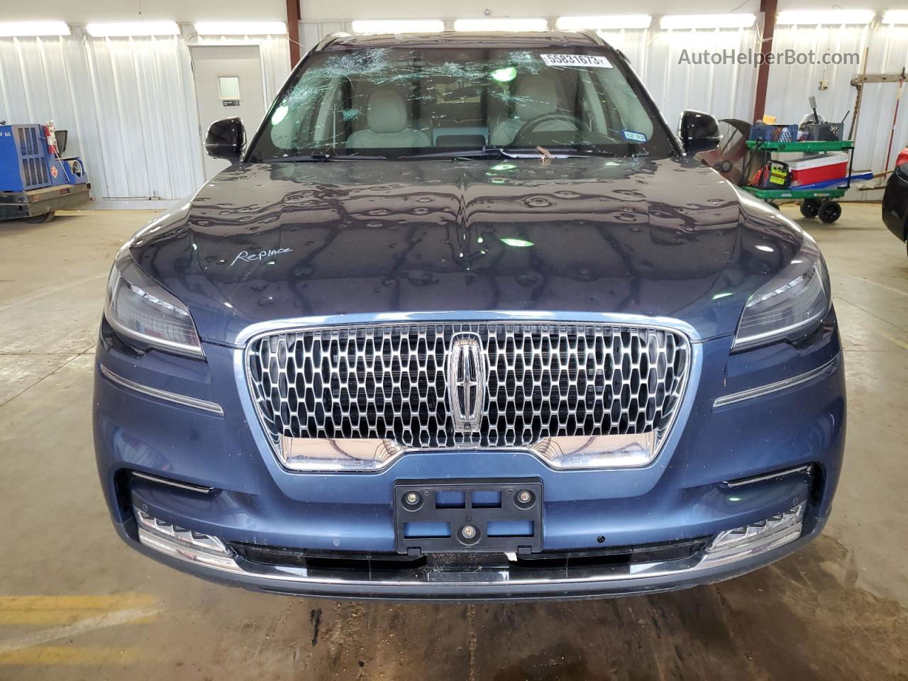 2020 Lincoln Aviator Reserve Blue vin: 5LM5J7WC5LGL24868