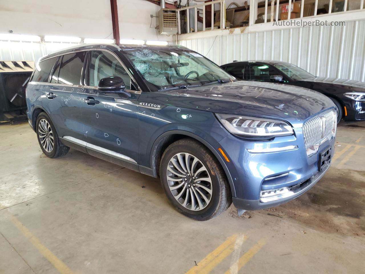 2020 Lincoln Aviator Reserve Blue vin: 5LM5J7WC5LGL24868