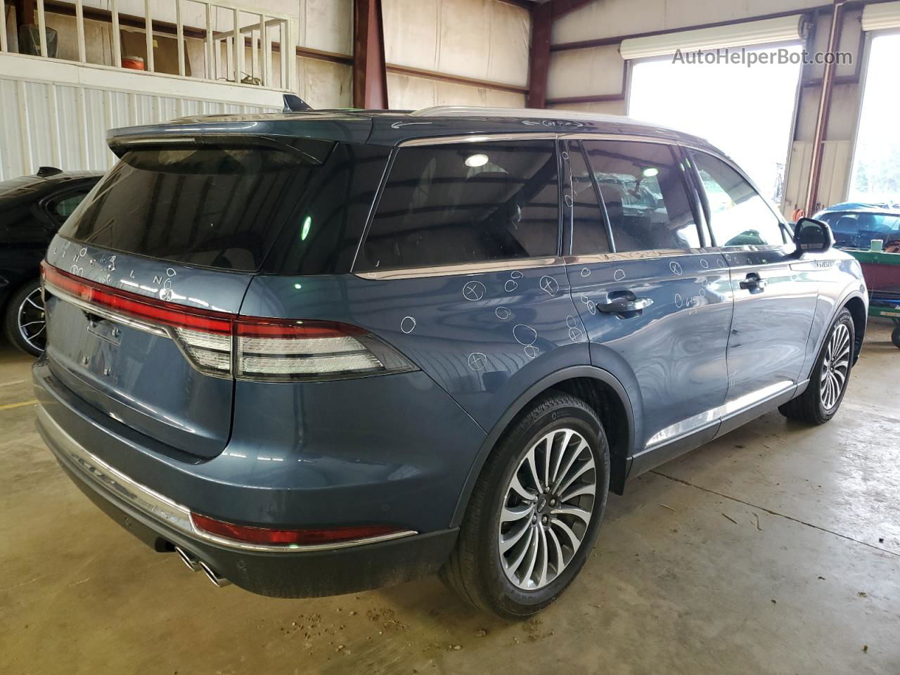 2020 Lincoln Aviator Reserve Blue vin: 5LM5J7WC5LGL24868