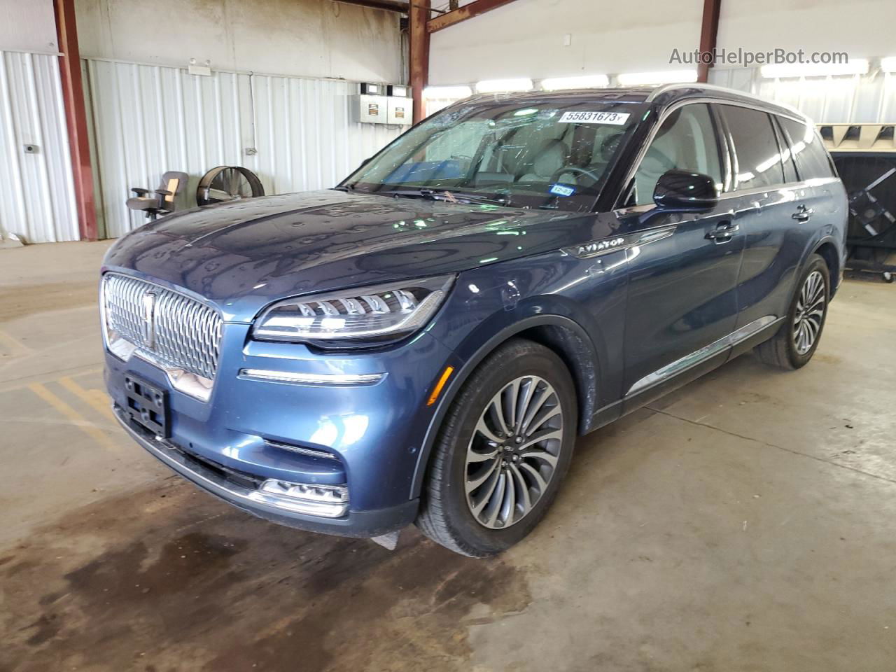 2020 Lincoln Aviator Reserve Blue vin: 5LM5J7WC5LGL24868