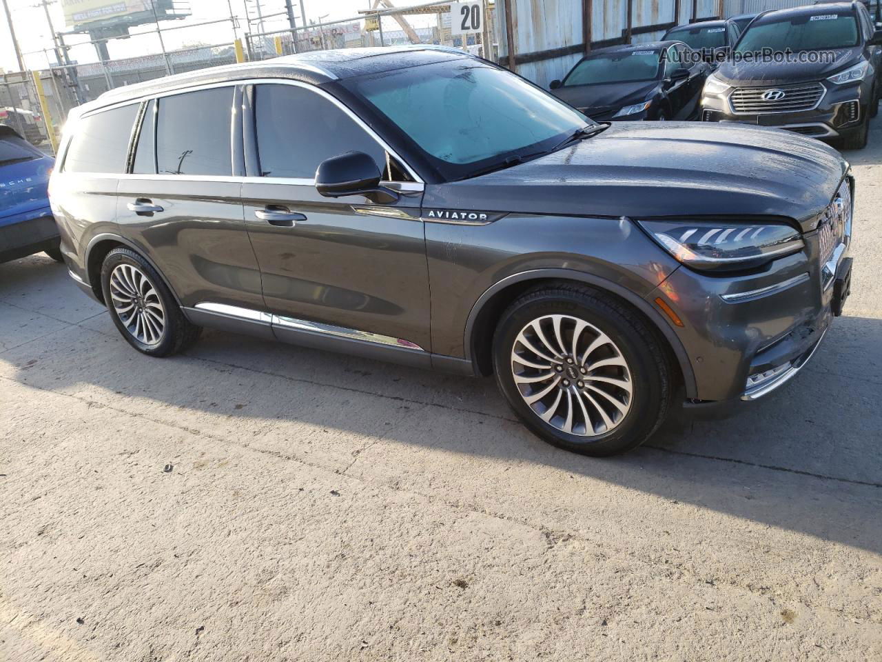 2020 Lincoln Aviator Reserve Gray vin: 5LM5J7WC6LGL17511