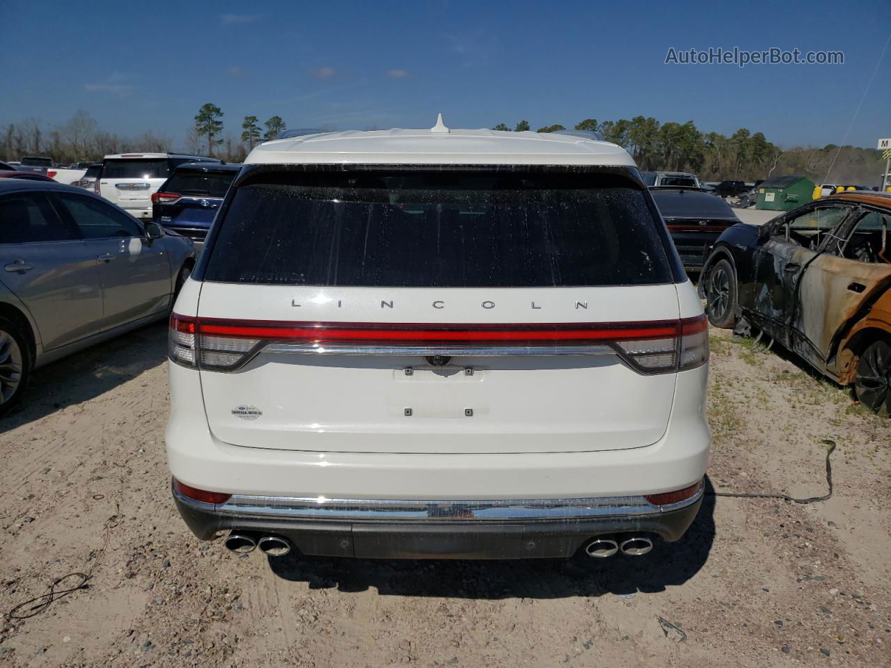 2020 Lincoln Aviator Reserve White vin: 5LM5J7WC8LGL37825