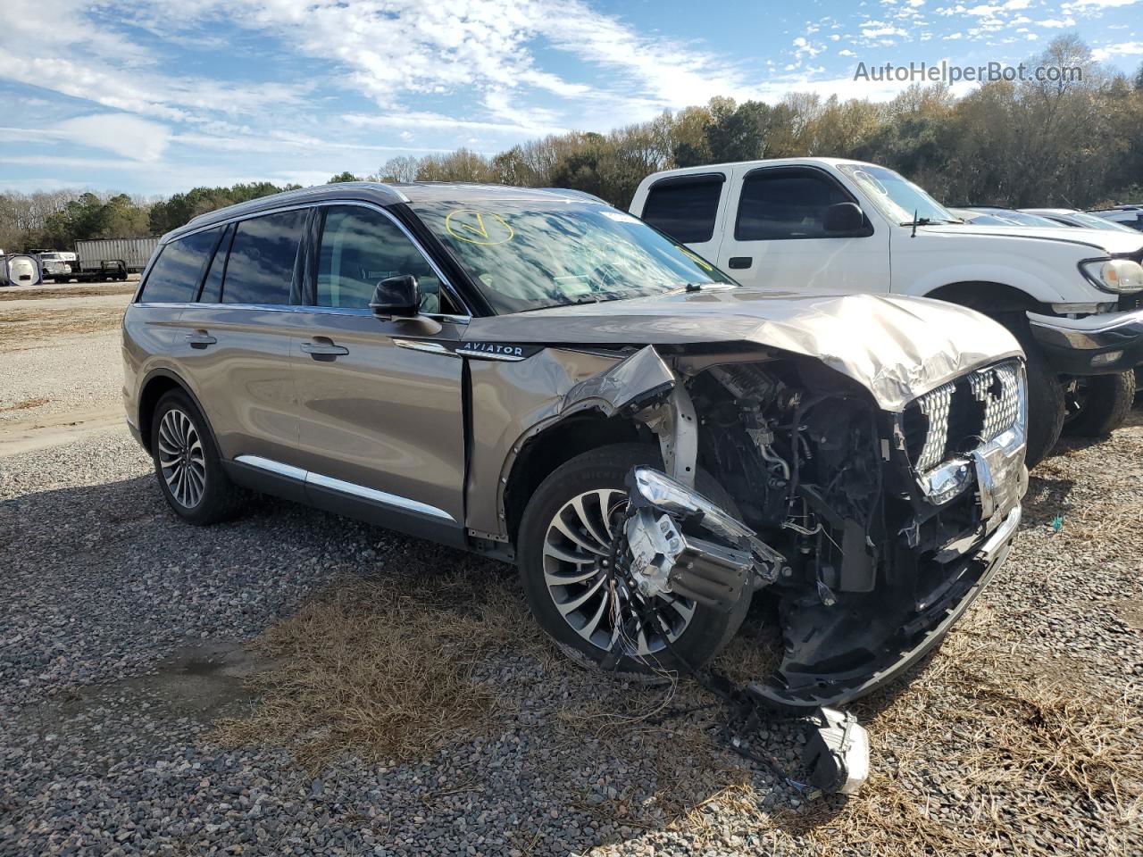 2020 Lincoln Aviator Reserve Серый vin: 5LM5J7WC9LGL18006