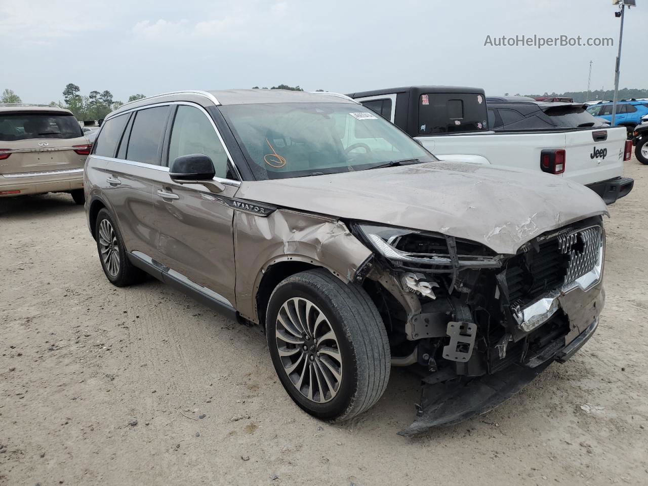 2020 Lincoln Aviator Reserve Gray vin: 5LM5J7WC9LGL18006